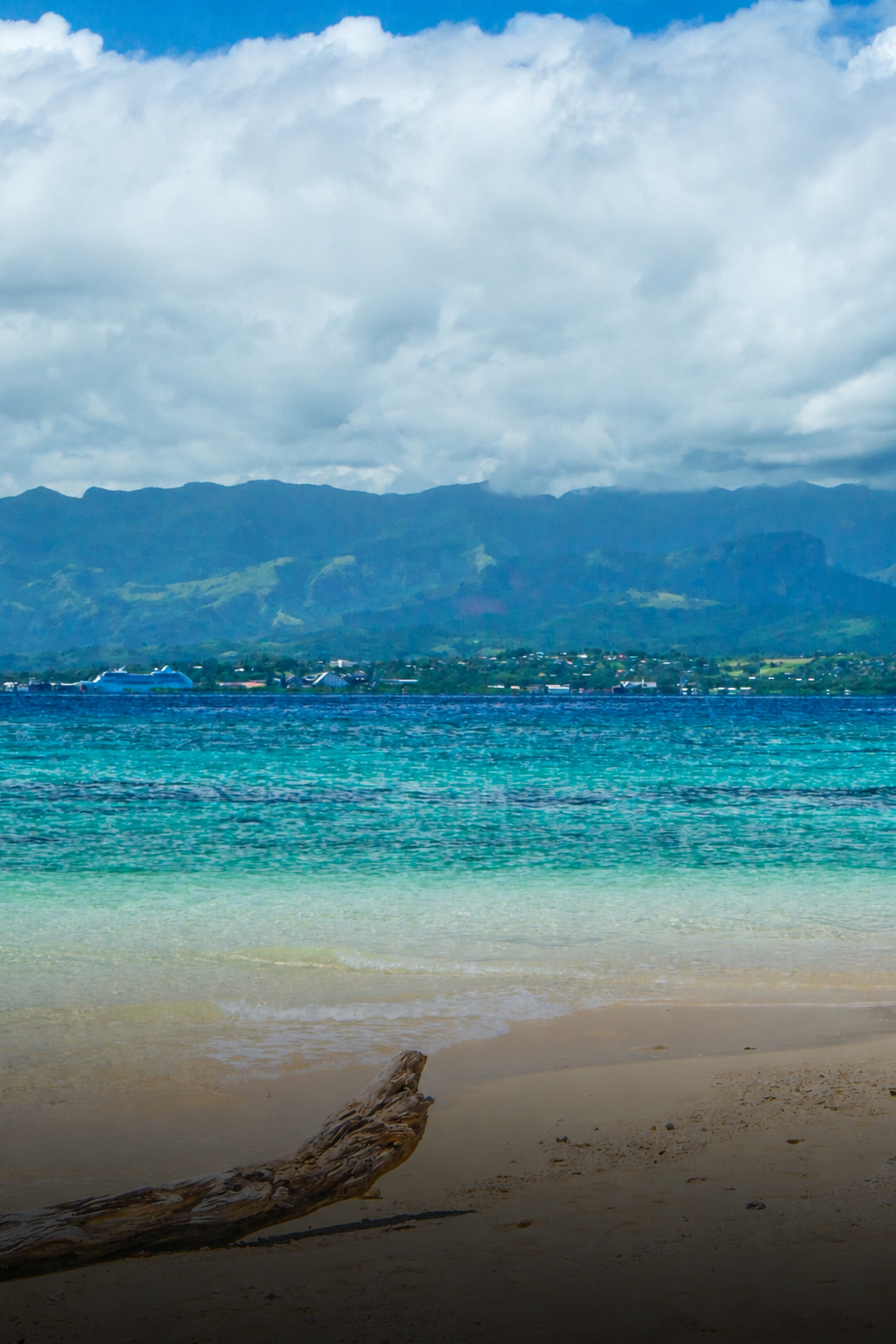 Tropical beach and turquoise waters in Fiji