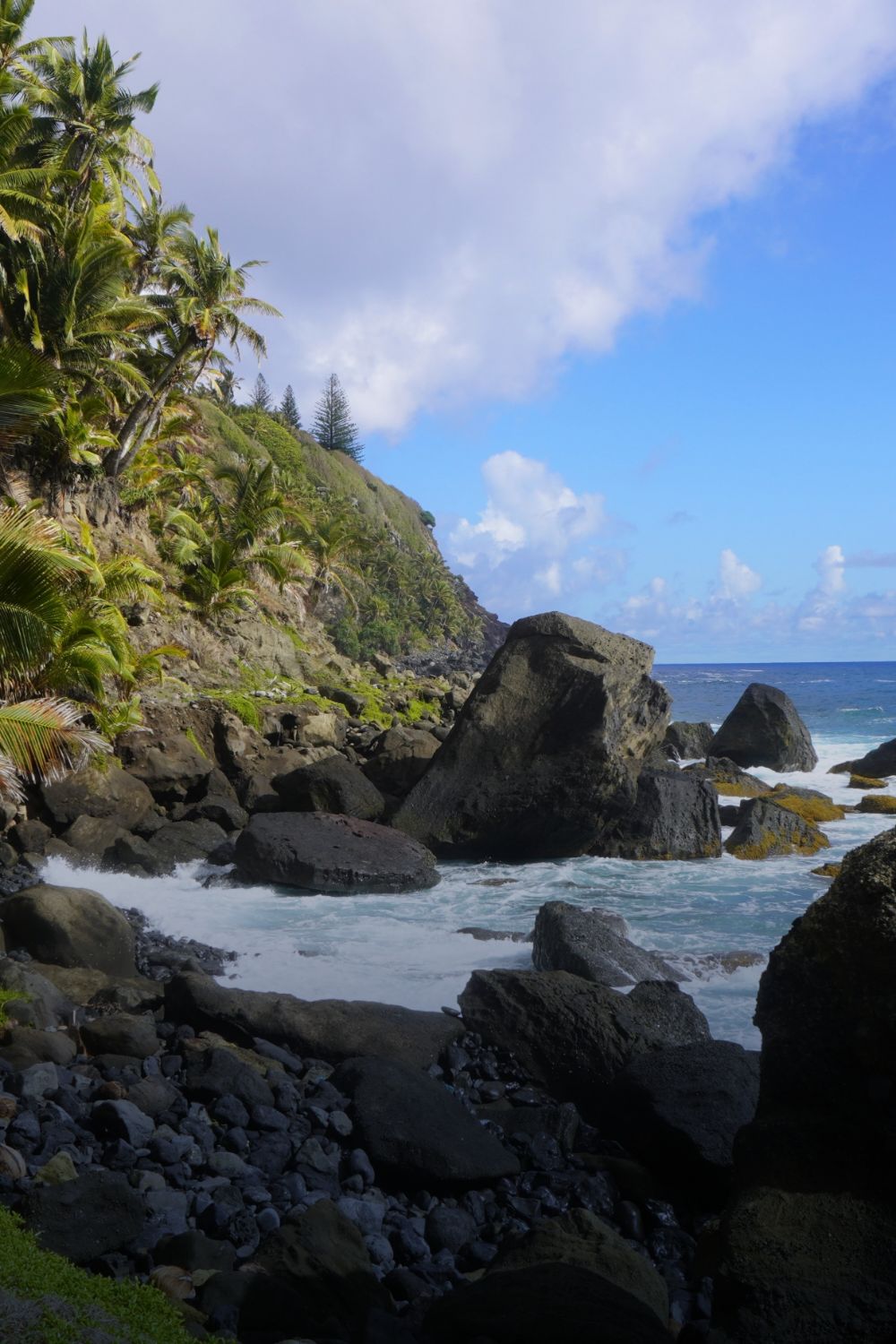 sunny shores of Pitcairn Island 