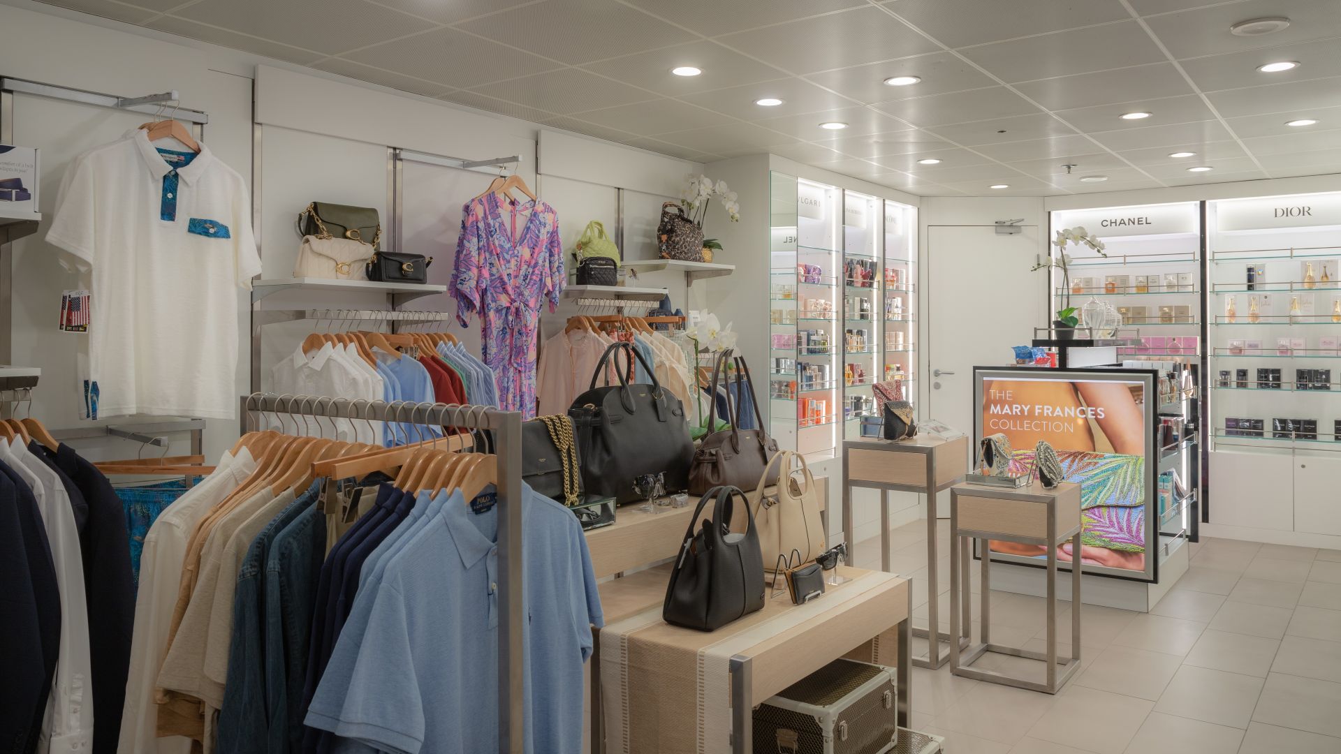 Onboard boutique featuring apparel, handbags