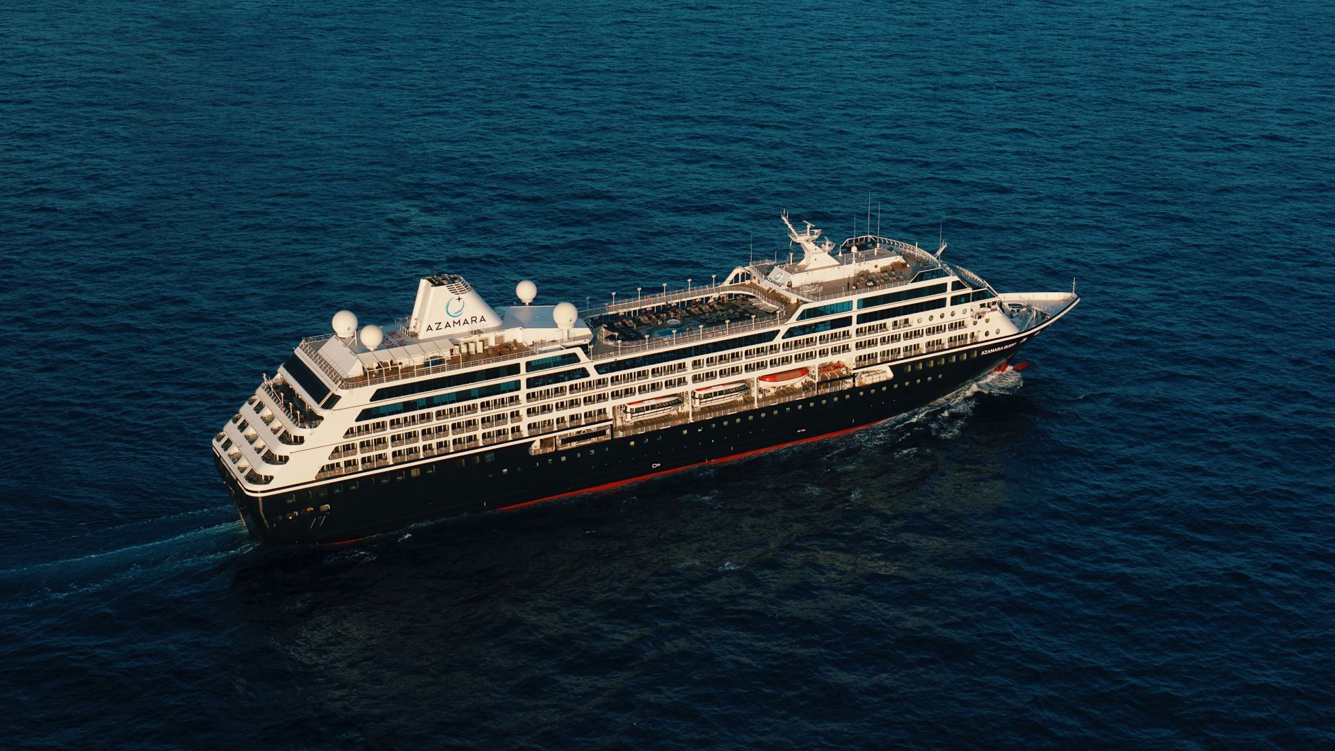 cruise ship at sea