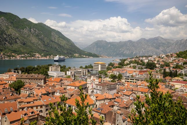 Kotor rooftops overlooking the Bay of Kotor