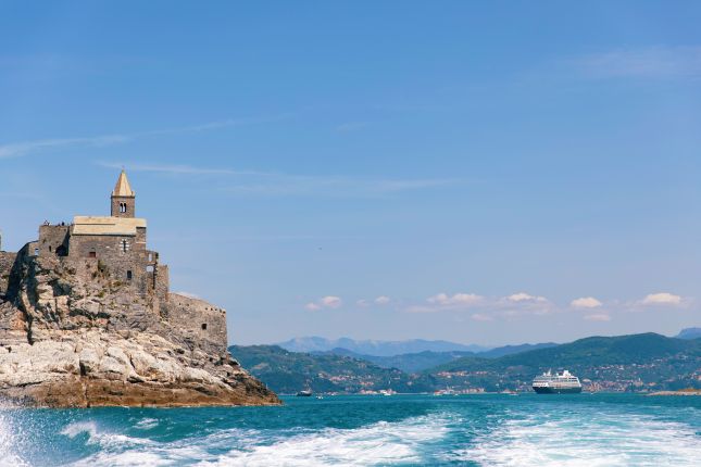 Church of San Pietro above the sea in Portovenere