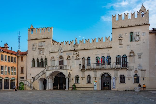 Praetorian Palace on Tito Square in Koper, Slovenia, in morning light