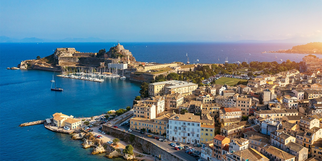 Corfu Old Fortress on the Ionian Sea