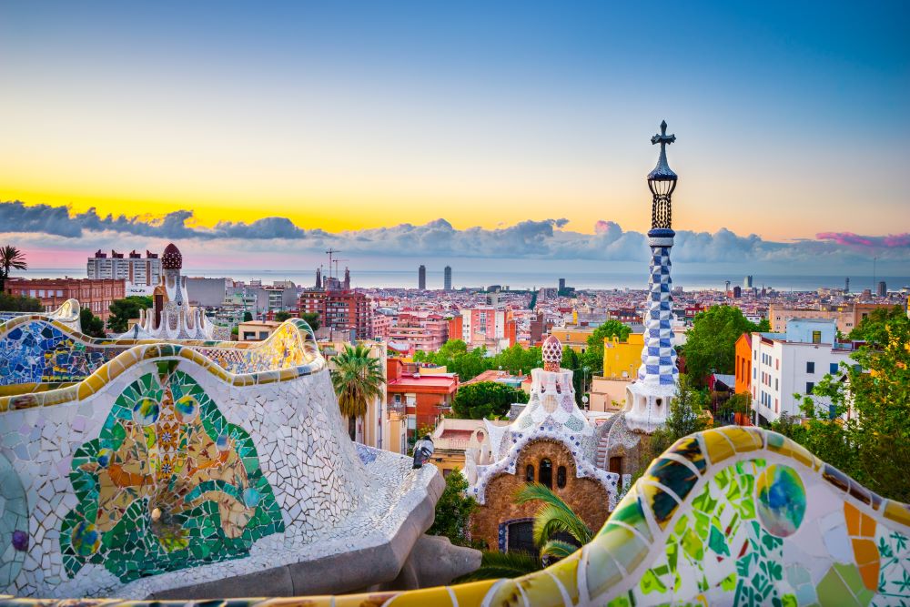 spain intensive: malaga, valencia & barcelona Map