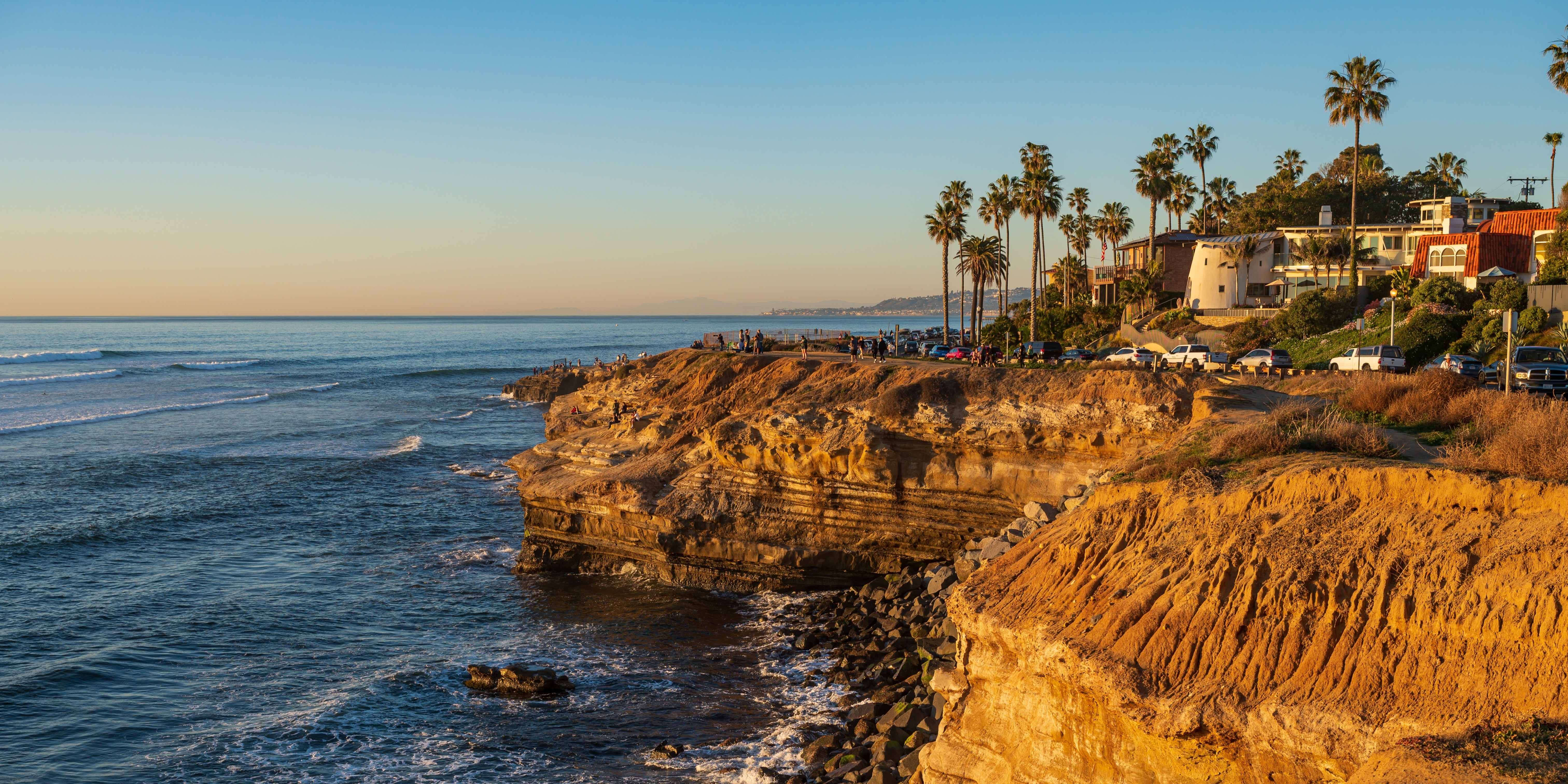 Sunset Cliffs coastline in San Diego