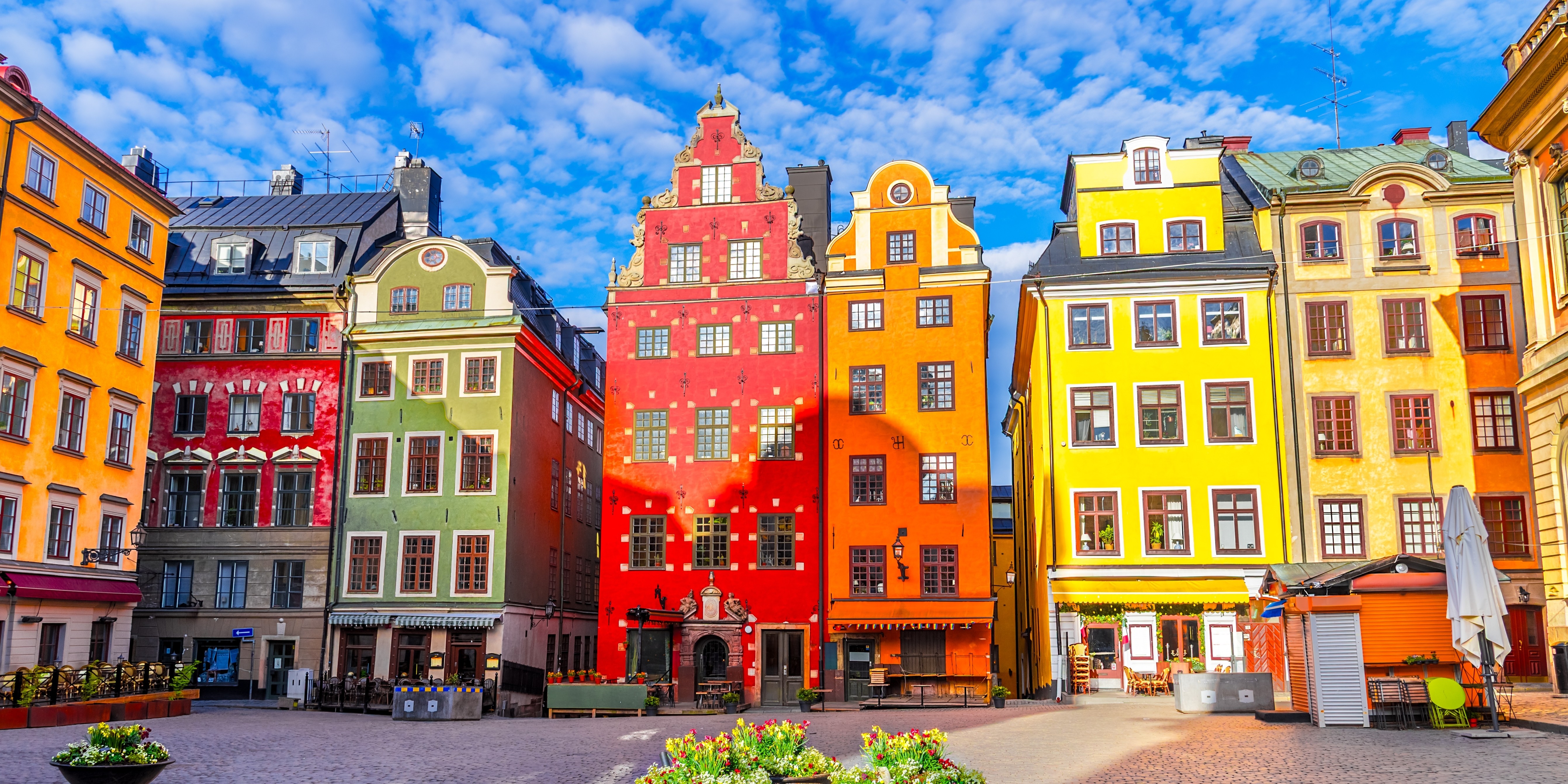 Colorful buildings in Stockholm’s Old Town