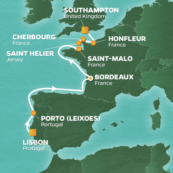 Bordeaux & Normandy Itinerary