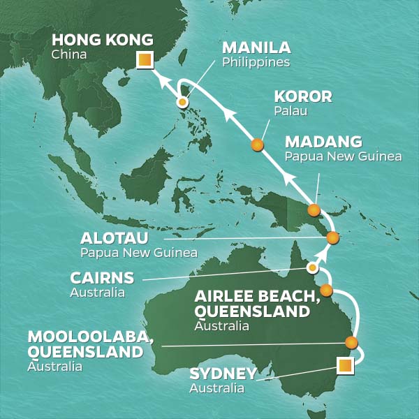 Astounding Australia & Asia Itinerary