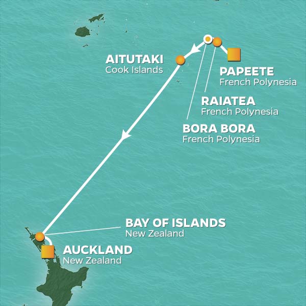 South Pacific Explorer Itinerary
