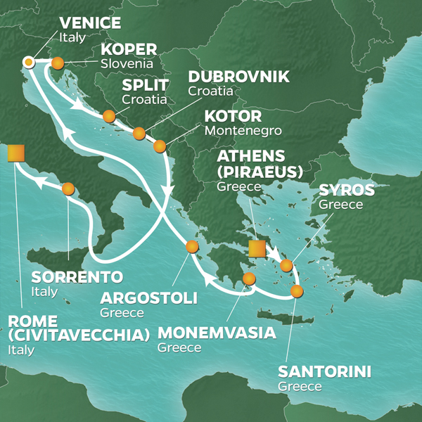 Aegean & Adriatic Gems Itinerary