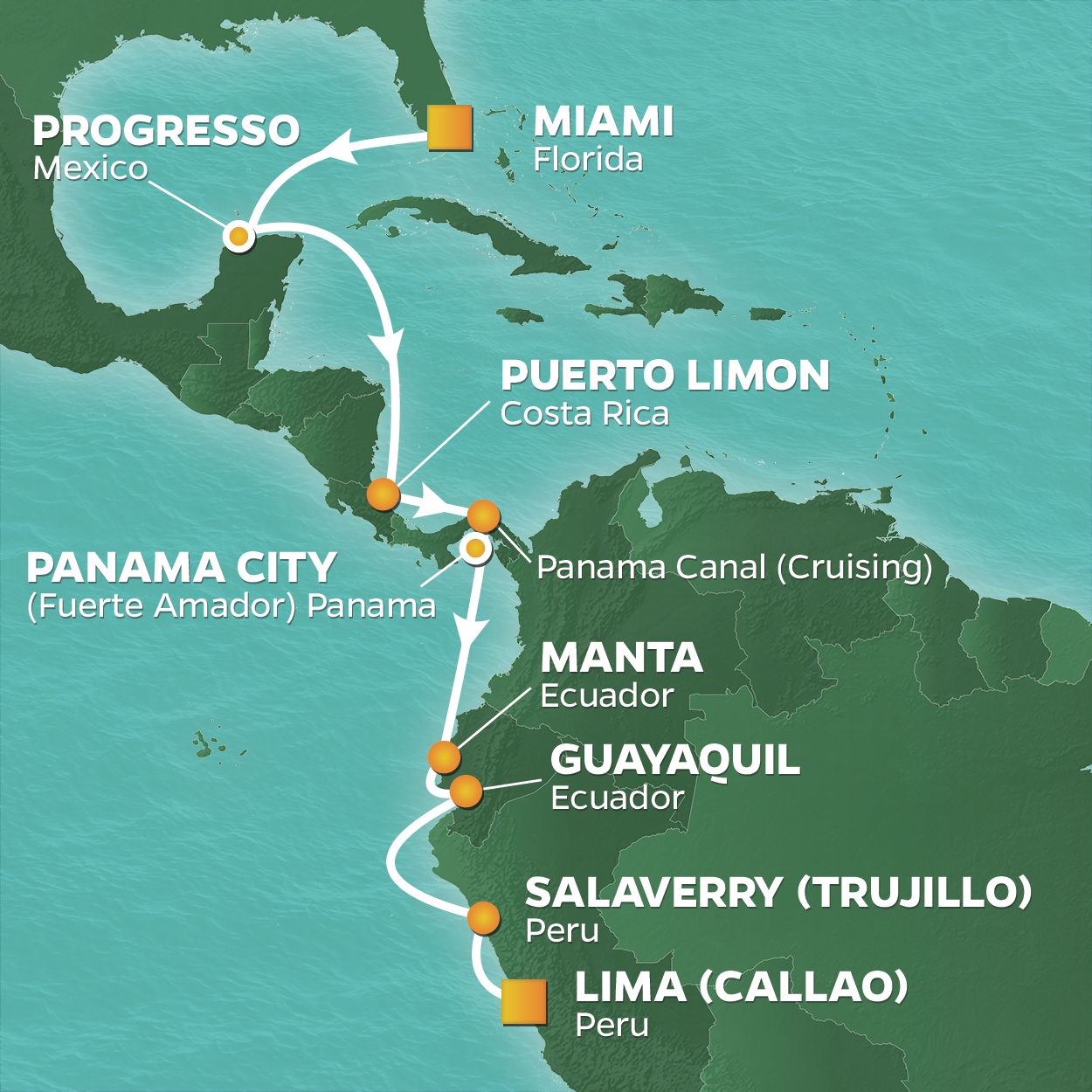 cruise map