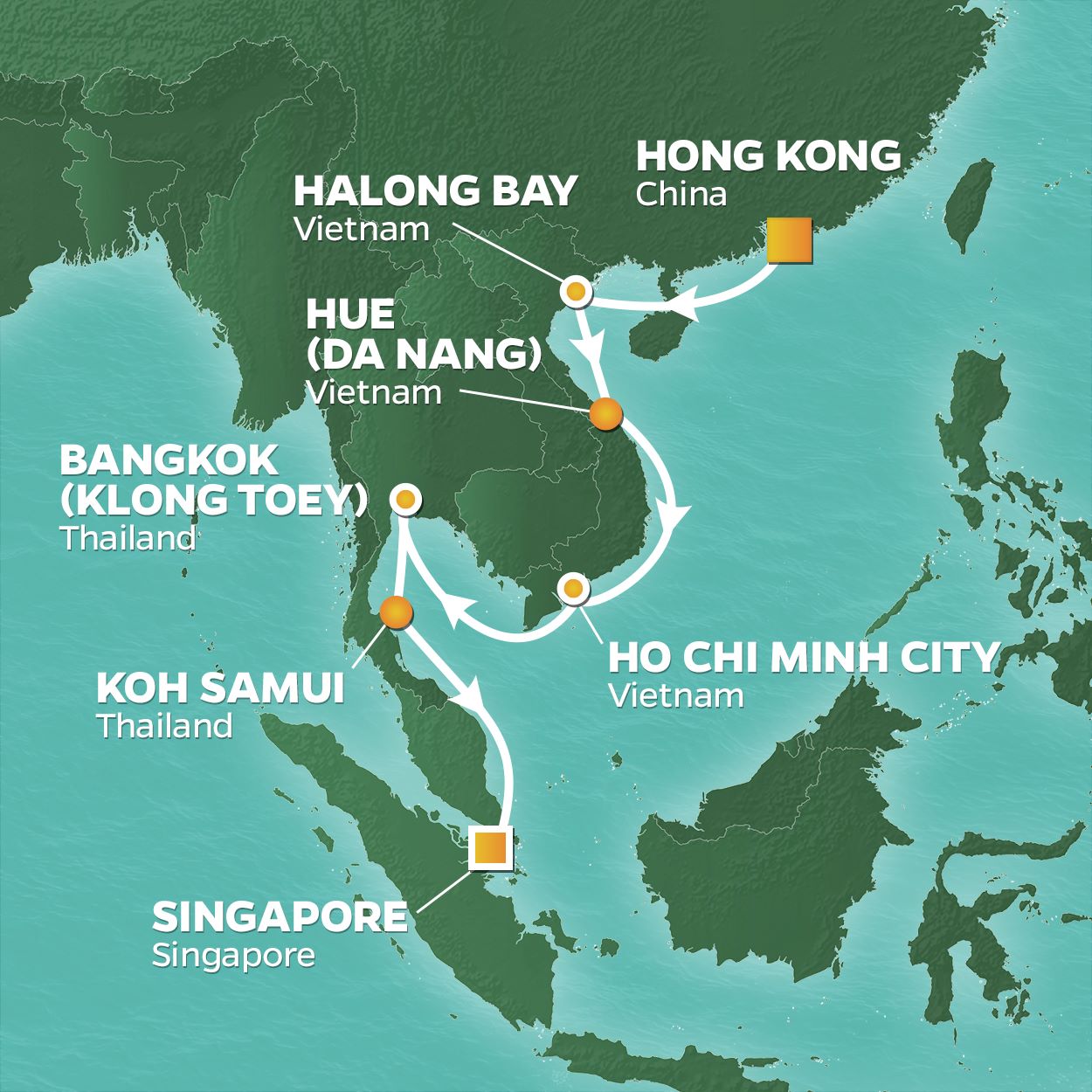 cruise map