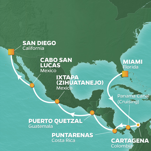 Holiday Panama Canal Itinerary