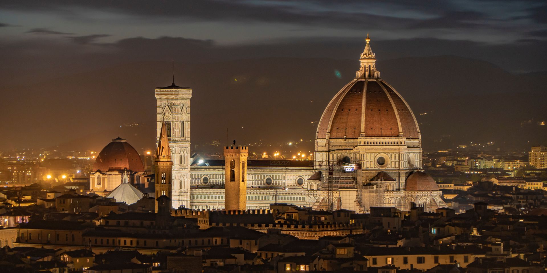 aerial view of seaside town and port of small boats!''