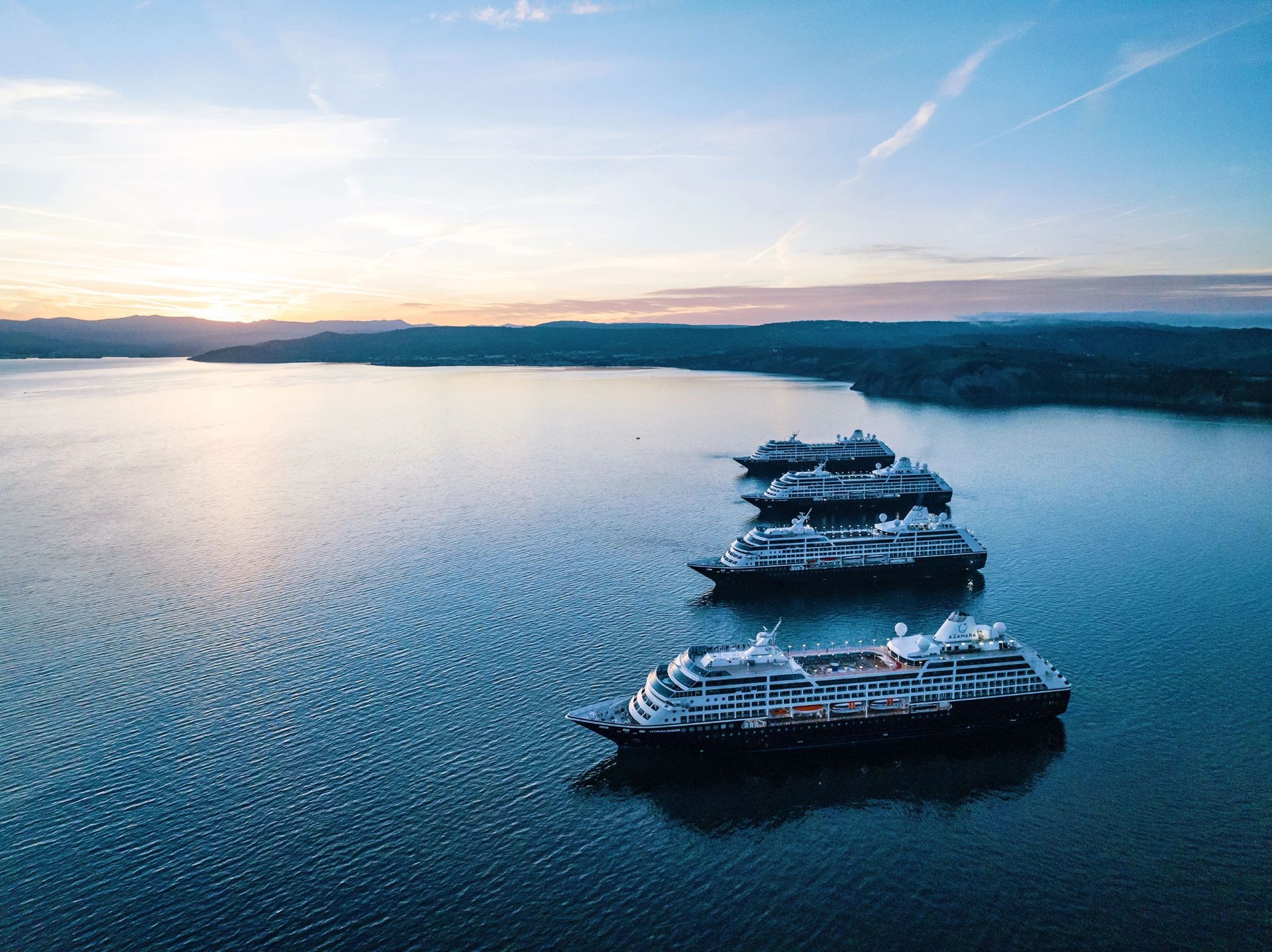 Azamara ships at sea