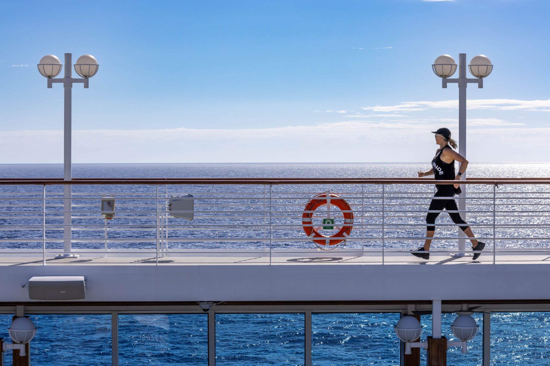 morning run with a view of the ocean