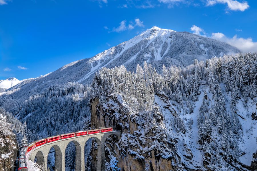 Switzerland Glacier Express Train Photo
