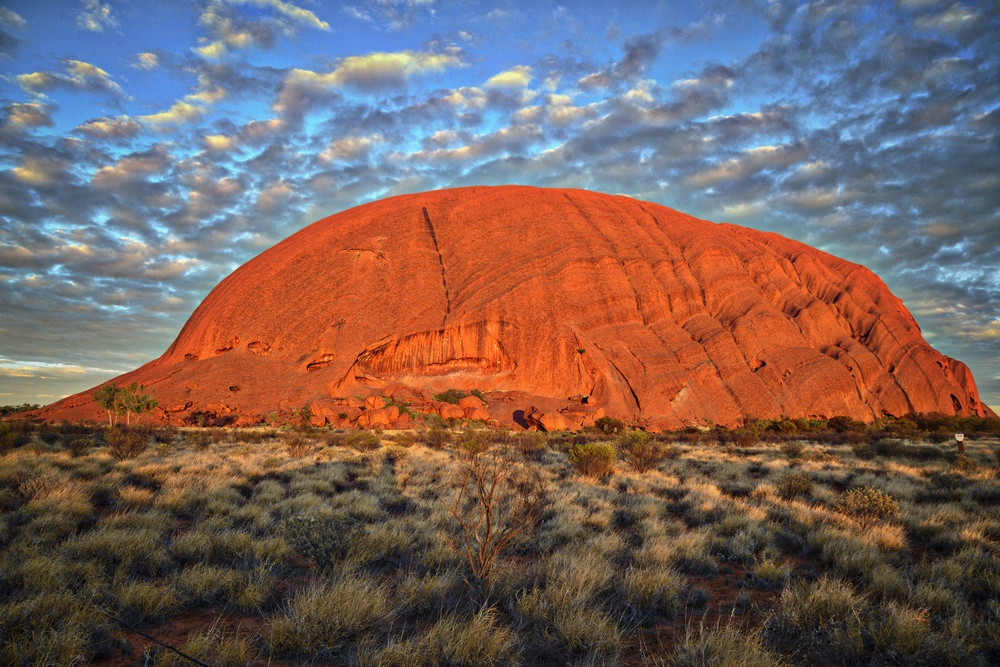 Luminous Ayers Rock (from Sydney) Photo