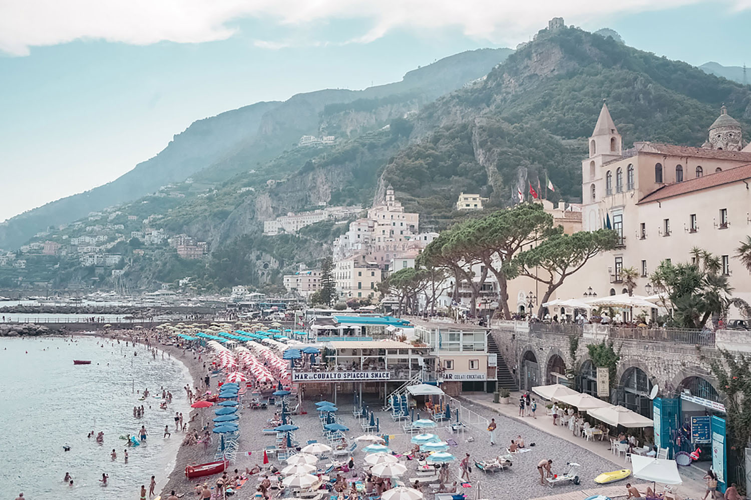 The town of Amalfi is incredibly special with its small town charm and stunning views of the sea.