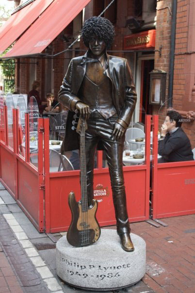 Phil Lynott Statue in Dublin, Ireland