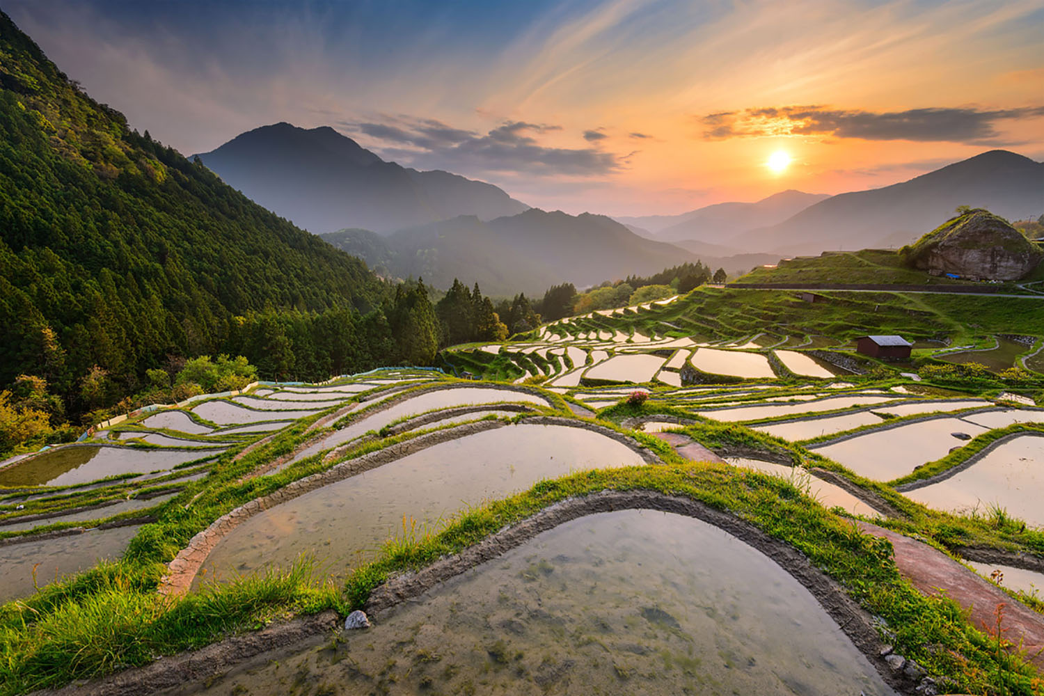 Sunrise in Japan.