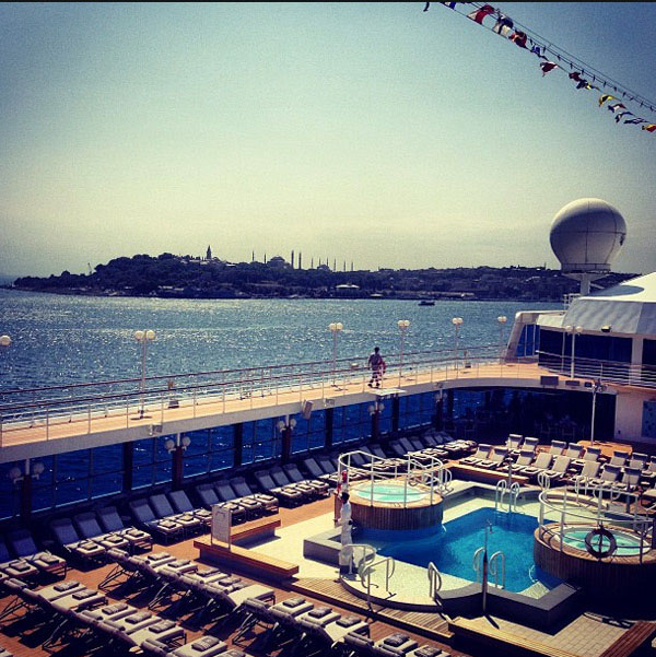 Sailing out of Istanbul by Azamara guest Ogulcan.