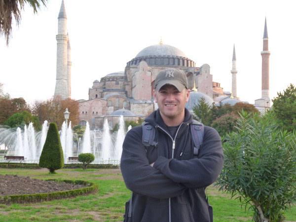 Here I am at the Hagia Sophia.