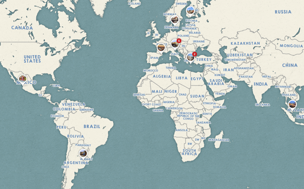 colorful cities map