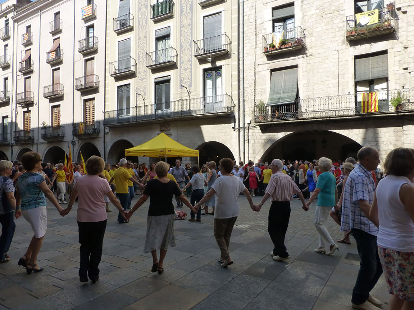 Everything was festive in Girona on the National Day of Catalonia.
