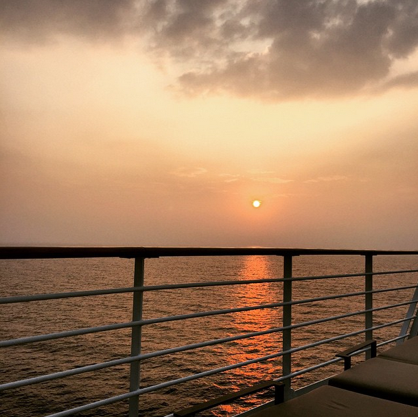 The beautiful view on the way to Kochi, India with Azamara Club Cruises.