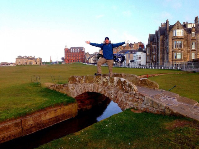 Lee Abbamonte at The Open, with Azamara