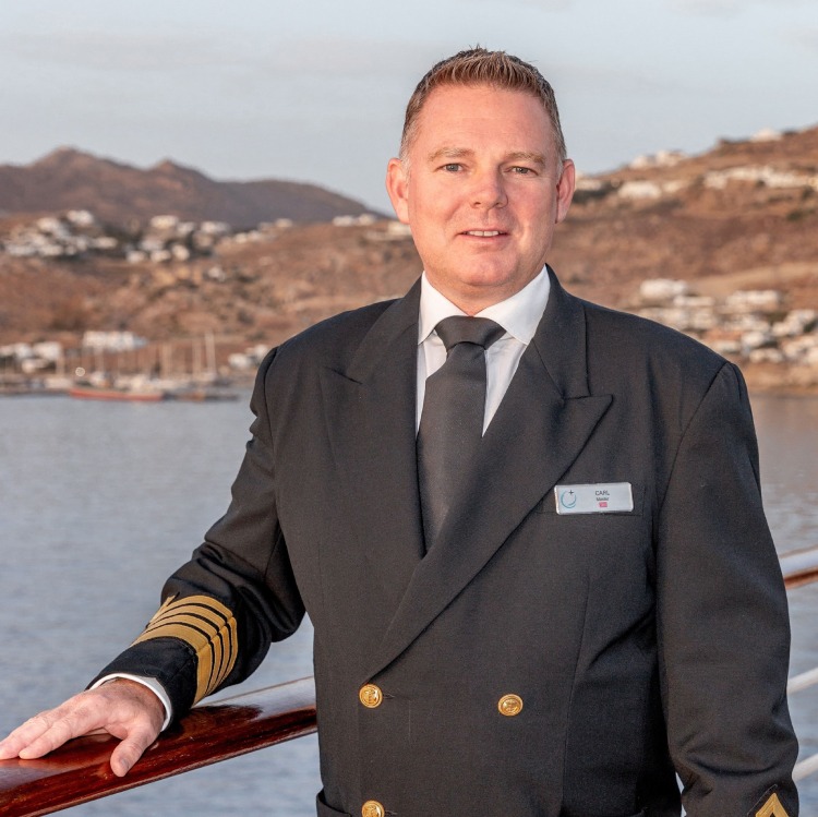 Captain Carl on the Azamara Onward