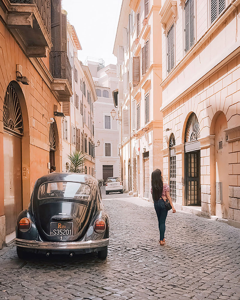 One of the best ways to truly explore Rome (and to escape the crowds) is to get lost in the quiet side streets.
