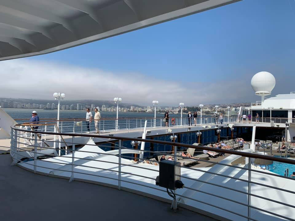 Guests on deck on the Azamara Pursuit
