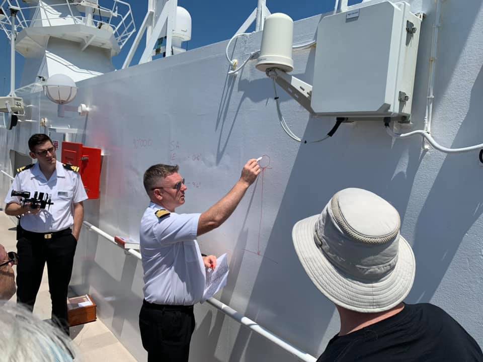 Captain Carl with Guests
