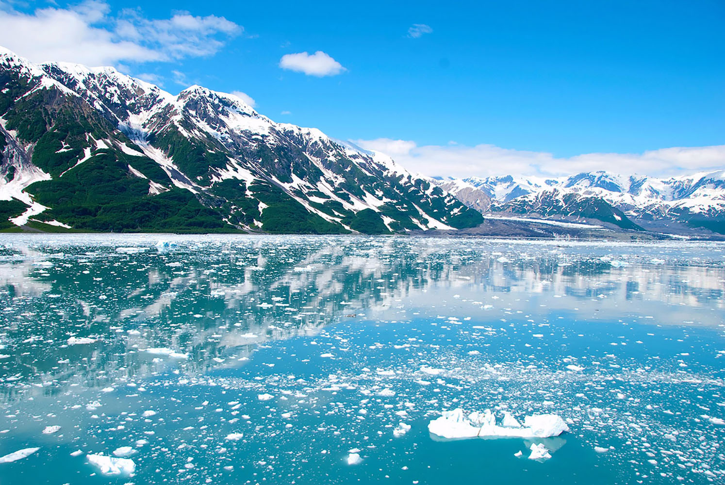 Ocean and mountain in Alaska