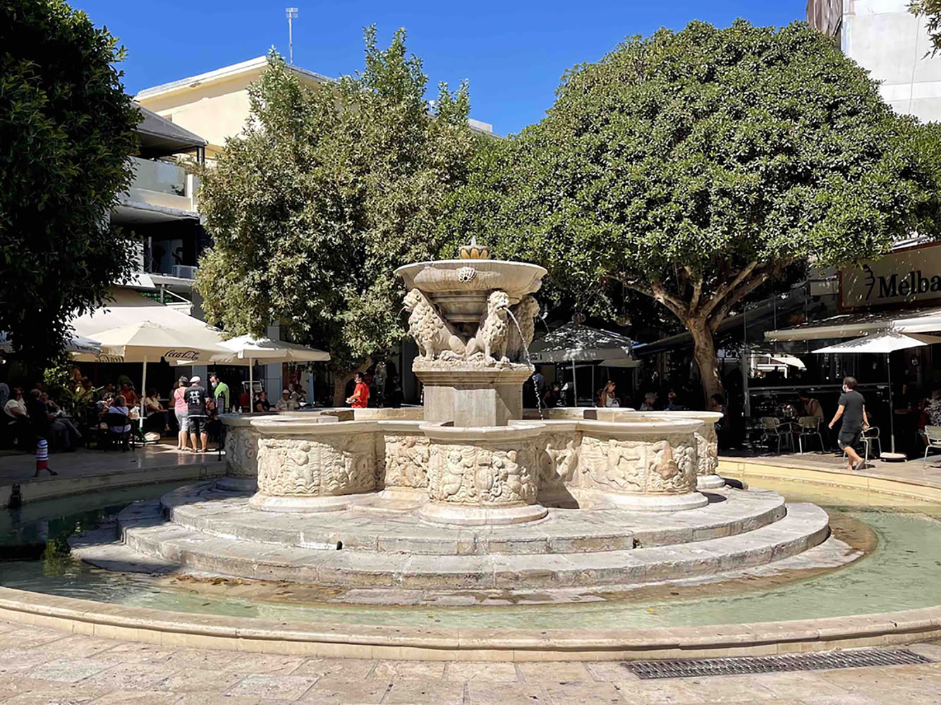 Morosini Fountain in Lion Square