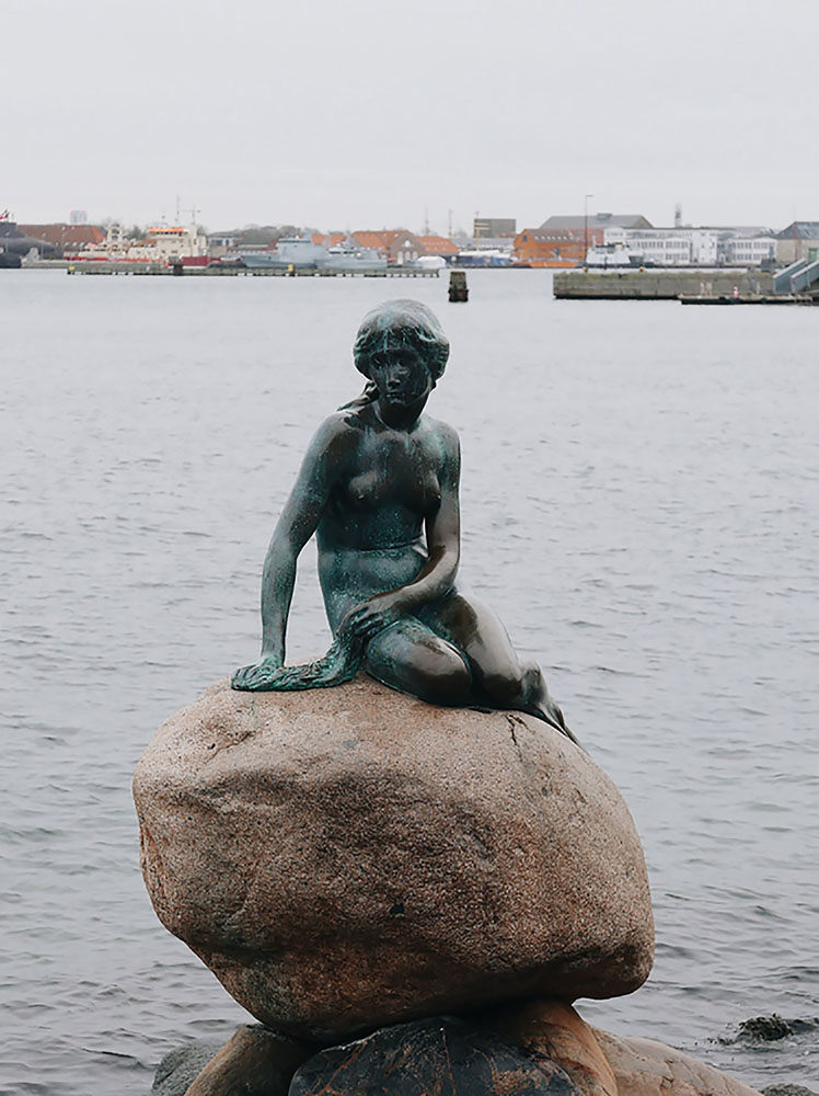 Little Mermaid Statue in Copenhagen