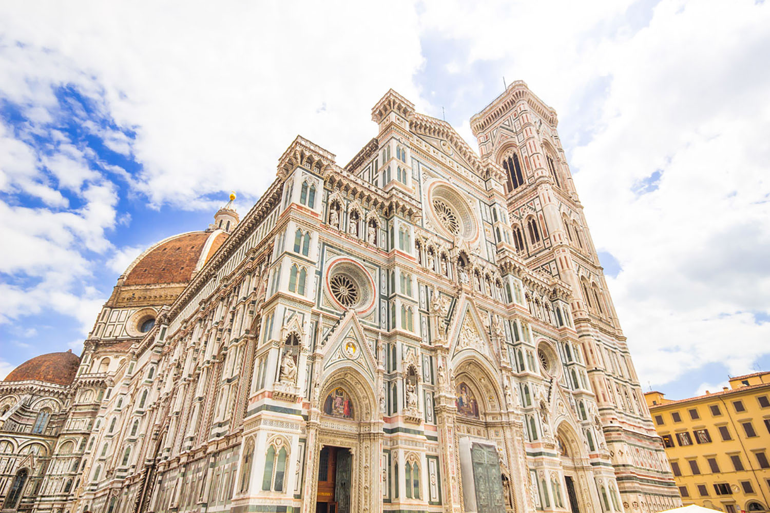 The facade of the Florence Cathedral.