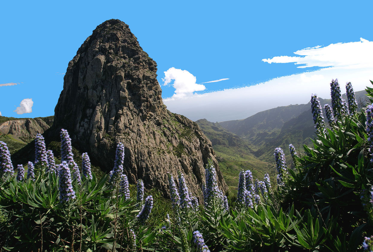 Roque de Agando, La Gomera, Canarian Islands, Spain