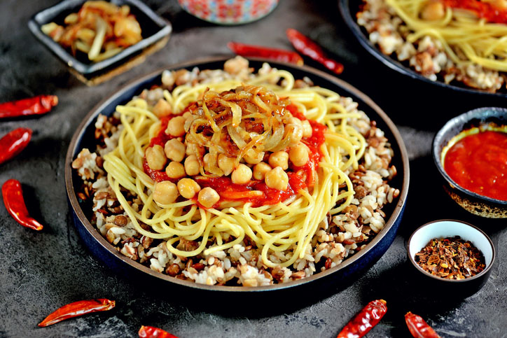 A bowl of kushari