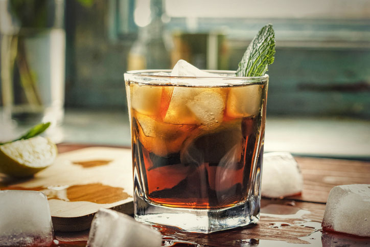 Rum cocktail