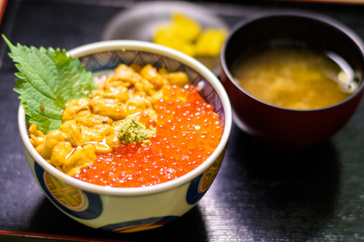 Uni & Ikura Bowl at Hakodate