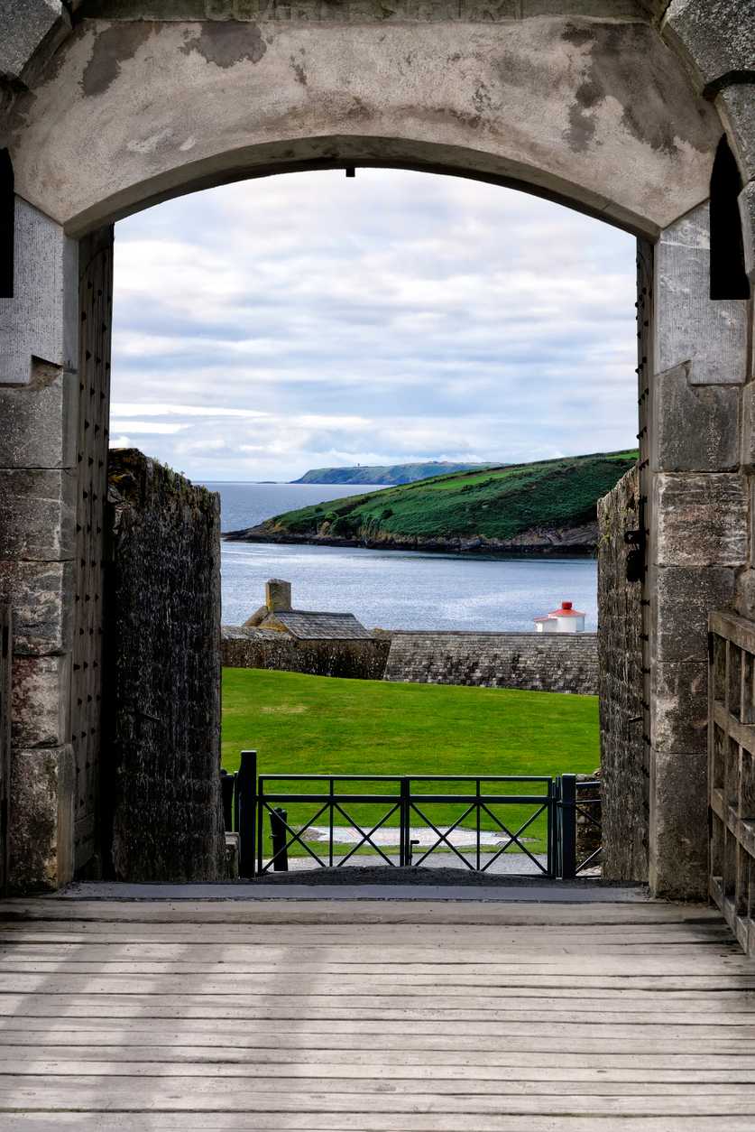Charles Fort, designed in the shape of a star, located in Kiinsale, Cork County, Ireland.
