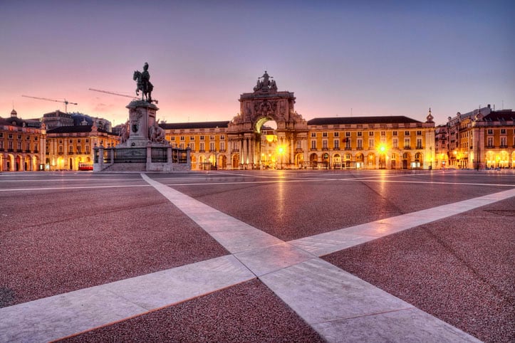 Praça do Comércio in Lisbon, Portugal