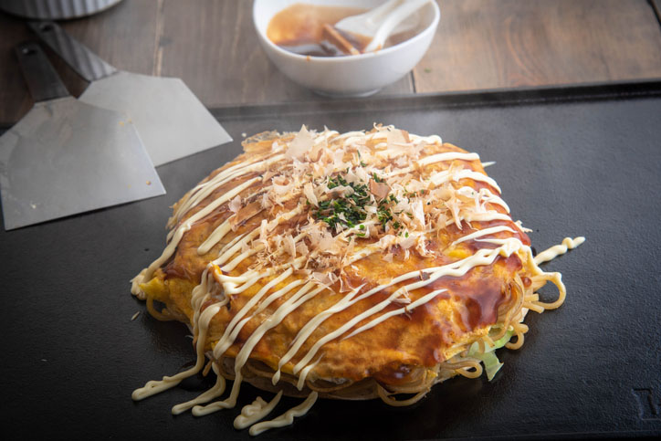 Hiroshima-style okonomiyaki