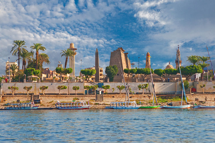 Luxor Egypt from the water