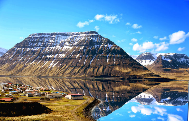 A mountain in Isafjordur
