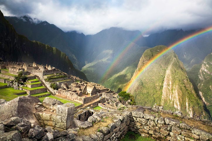 Double Rainbow at Machu Picchu